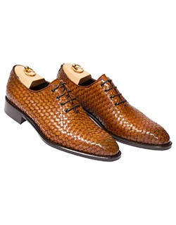 Toscana 5373 Woven Balmoral  Leather Lace-Up
